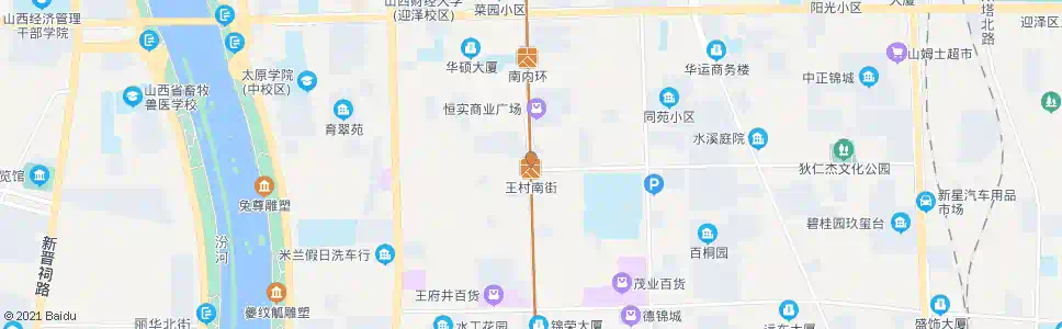 太原长治路王村南街口_公交站地图_太原公交_妙搜公交查询2024