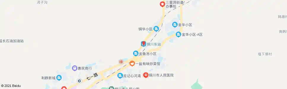 铜川道东_公交站地图_铜川公交_妙搜公交查询2024