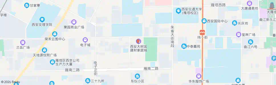 西安大明宫雁塔购物广场_公交站地图_西安公交_妙搜公交查询2024