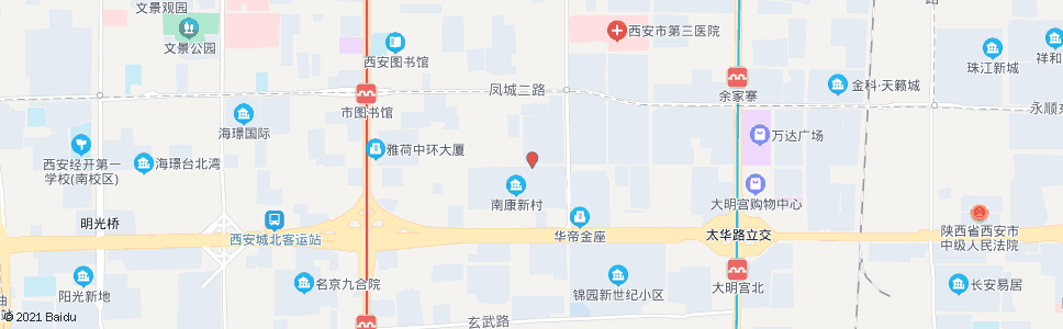 西安南康新村_公交站地图_西安公交_妙搜公交查询2024