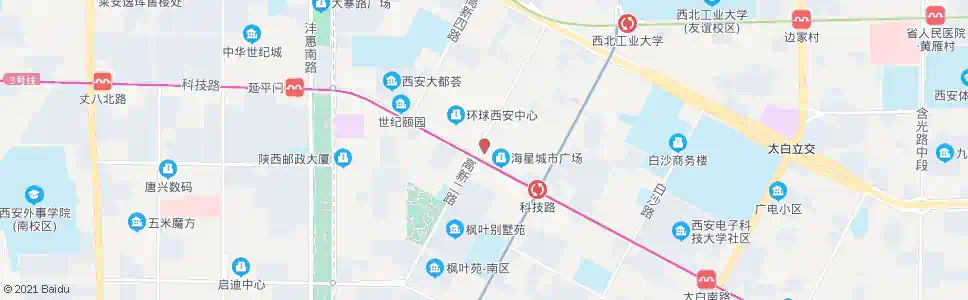 西安亚美大厦_公交站地图_西安公交_妙搜公交查询2024