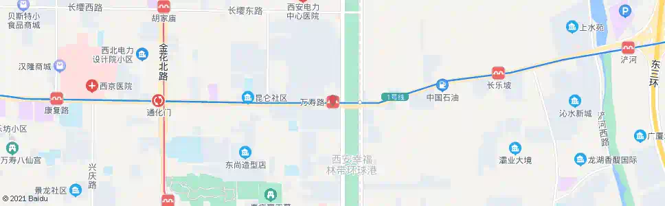 西安万寿路_公交站地图_西安公交_妙搜公交查询2024