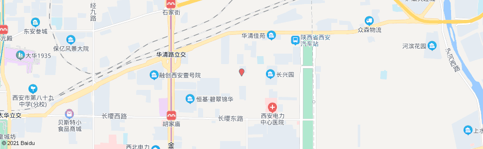 西安胡一小区_公交站地图_西安公交_妙搜公交查询2024
