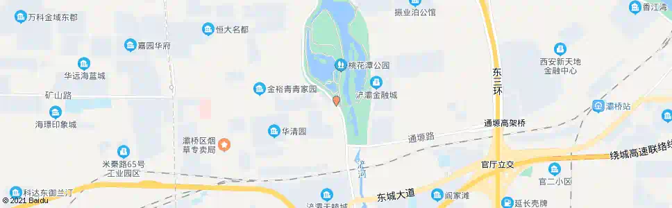 西安桃花潭公园_公交站地图_西安公交_妙搜公交查询2024