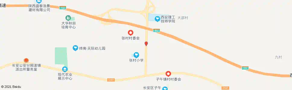 西安张村_公交站地图_西安公交_妙搜公交查询2024