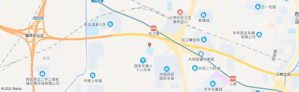 西安段家村_公交站地图_西安公交_妙搜公交查询2024