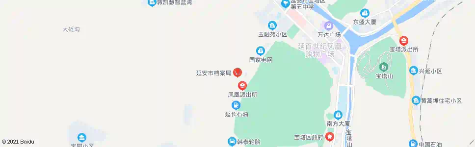 延安档案局_公交站地图_延安公交_妙搜公交查询2024