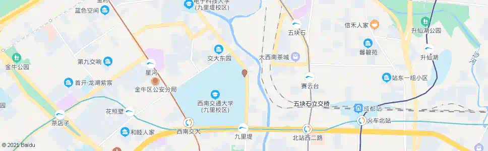 成都九里堤中路北_公交站地图_成都公交_妙搜公交查询2024