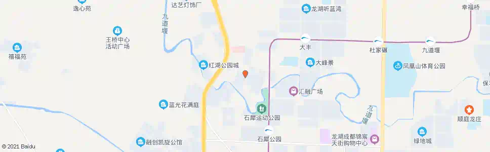 成都三元大道_公交站地图_成都公交_妙搜公交查询2024