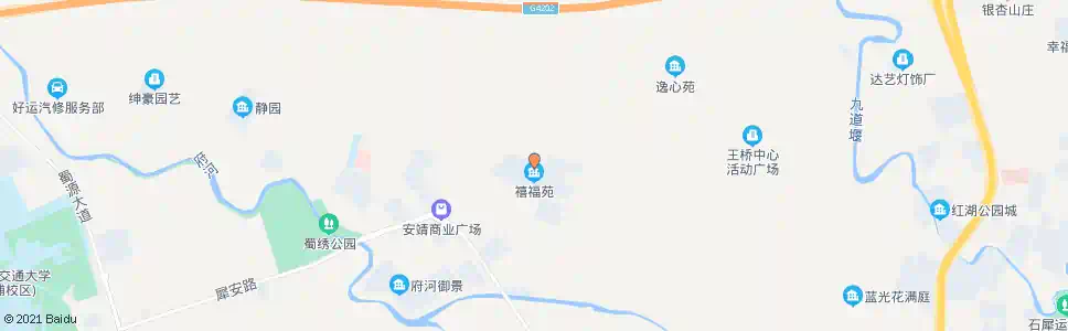 成都喜安村_公交站地图_成都公交_妙搜公交查询2024