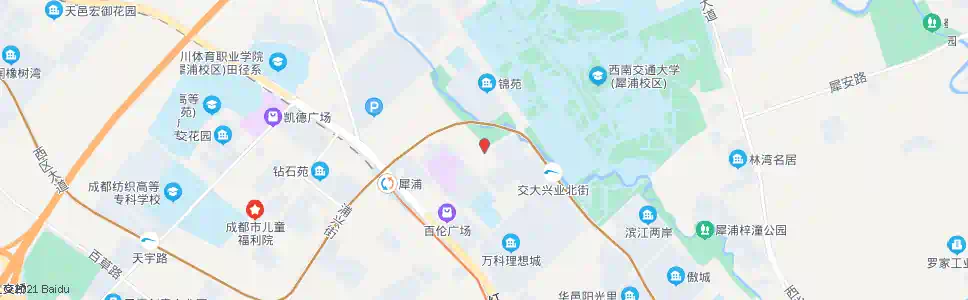 成都天府路校园路口_公交站地图_成都公交_妙搜公交查询2024