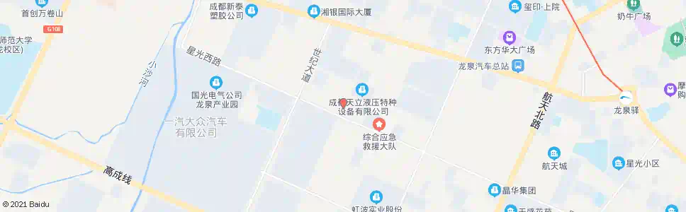 成都星光路北京路口_公交站地图_成都公交_妙搜公交查询2024