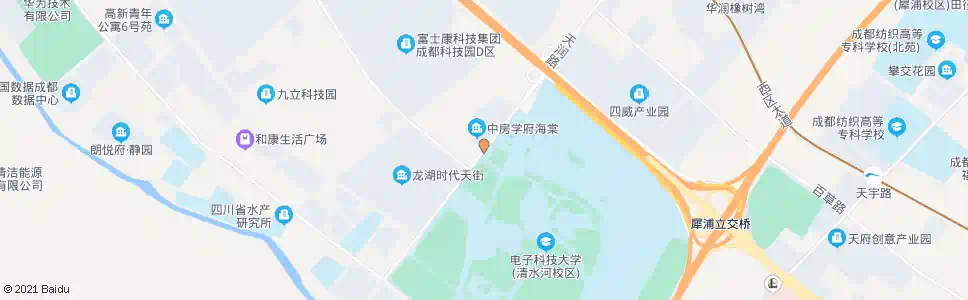 成都电子科大清水河校区西校门_公交站地图_成都公交_妙搜公交查询2024