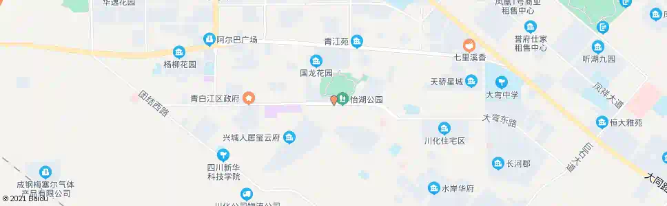 成都怡湖园_公交站地图_成都公交_妙搜公交查询2024