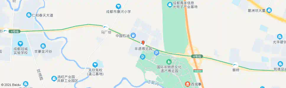 成都地铁非遗博览园站_公交站地图_成都公交_妙搜公交查询2024