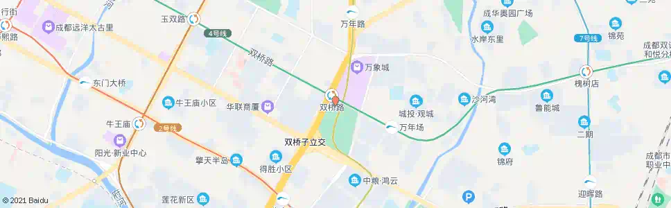 成都双桥路_公交站地图_成都公交_妙搜公交查询2024