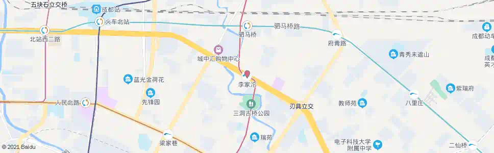 成都地铁李家沱站_公交站地图_成都公交_妙搜公交查询2024