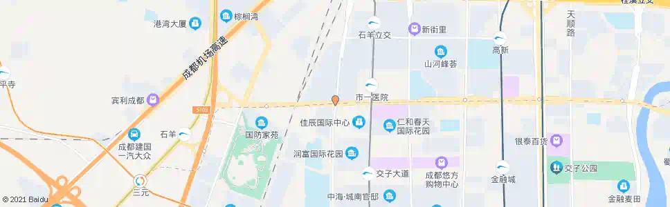 成都剑南大道府城大道口_公交站地图_成都公交_妙搜公交查询2024