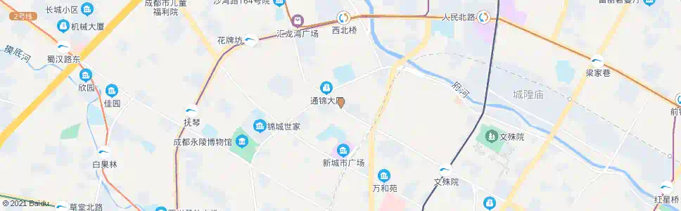 成都通锦桥_公交站地图_成都公交_妙搜公交查询2024