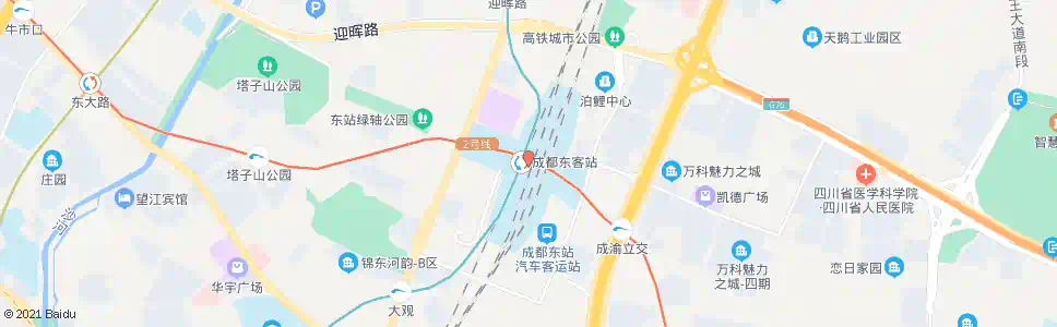 成都华阳大道四段东_公交站地图_成都公交_妙搜公交查询2024