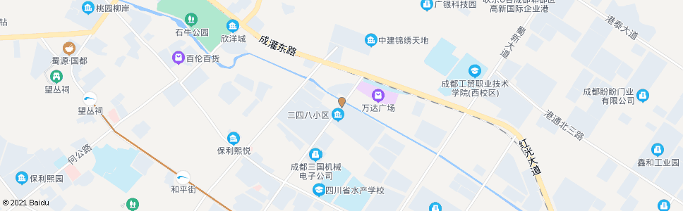 成都滨河路口东_公交站地图_成都公交_妙搜公交查询2024