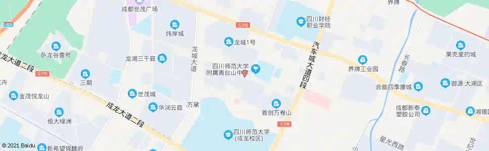 成都龙城一号东大门_公交站地图_成都公交_妙搜公交查询2024