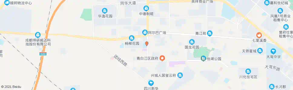 成都华严小学_公交站地图_成都公交_妙搜公交查询2024