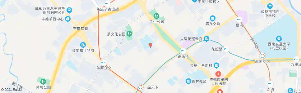 成都茶店子横街东_公交站地图_成都公交_妙搜公交查询2024