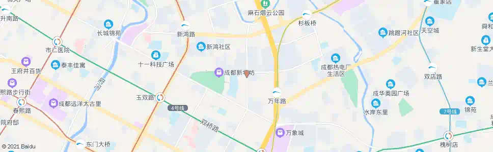 成都双林北横路北_公交站地图_成都公交_妙搜公交查询2024