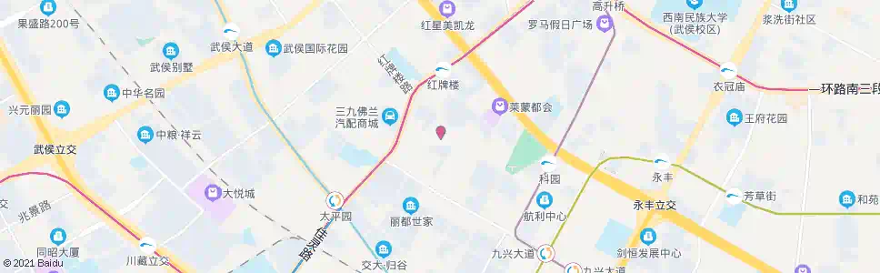 成都第三十八中学_公交站地图_成都公交_妙搜公交查询2024