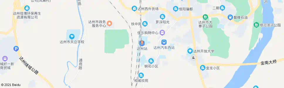 达州协和医院_公交站地图_达州公交_妙搜公交查询2024