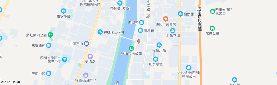 德阳珠江桥东站_公交站地图_德阳公交_妙搜公交查询2024