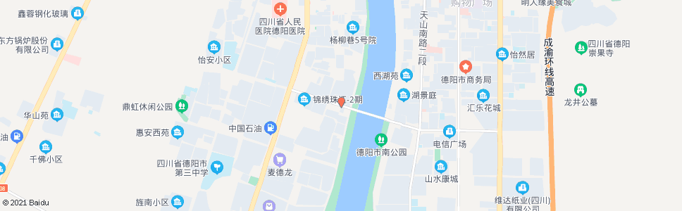 德阳珠江桥西站_公交站地图_德阳公交_妙搜公交查询2024