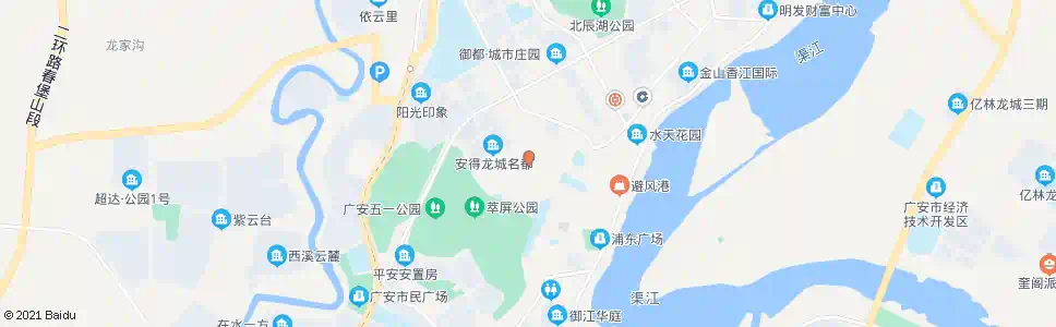 广安中医院北门口_公交站地图_广安公交_妙搜公交查询2024