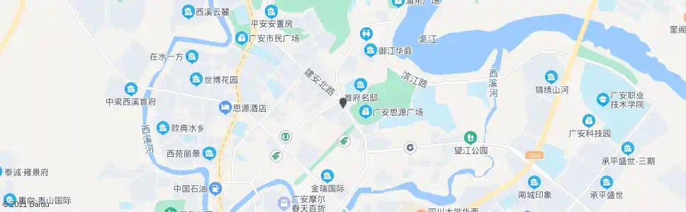 广安建安北路_公交站地图_广安公交_妙搜公交查询2024