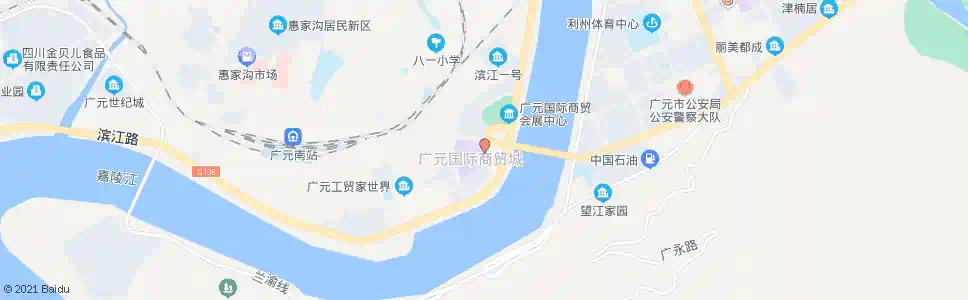 广元海口路_公交站地图_广元公交_妙搜公交查询2024