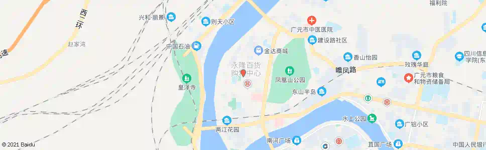 广元凤凰大酒店_公交站地图_广元公交_妙搜公交查询2024