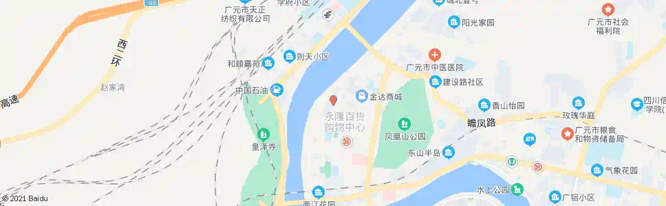 广元小西街_公交站地图_广元公交_妙搜公交查询2024