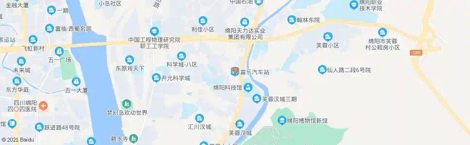 绵阳富乐汽车站_公交站地图_绵阳公交_妙搜公交查询2024