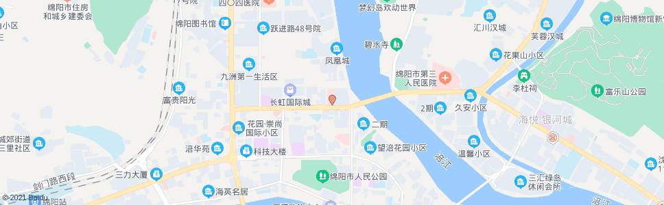 绵阳市人民医院_公交站地图_绵阳公交_妙搜公交查询2024