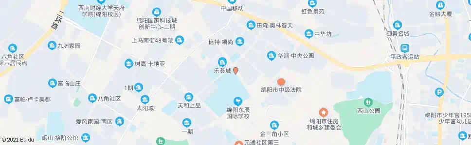 绵阳东辰学校中学部_公交站地图_绵阳公交_妙搜公交查询2024