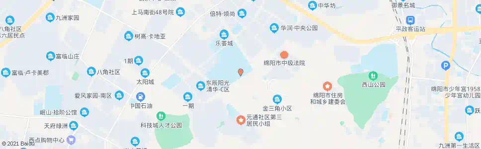 绵阳园初中_公交站地图_绵阳公交_妙搜公交查询2024