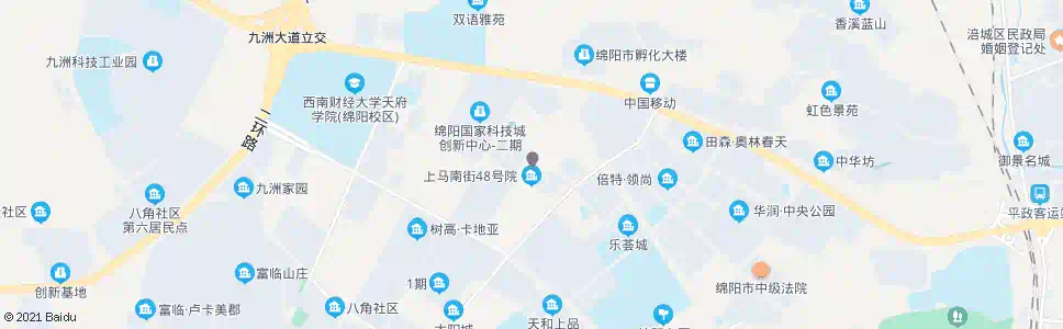 绵阳上马新村_公交站地图_绵阳公交_妙搜公交查询2024