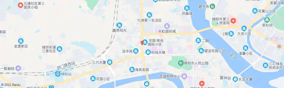 绵阳市肿瘤医院_公交站地图_绵阳公交_妙搜公交查询2024