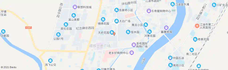 绵阳九零三生活五区_公交站地图_绵阳公交_妙搜公交查询2024