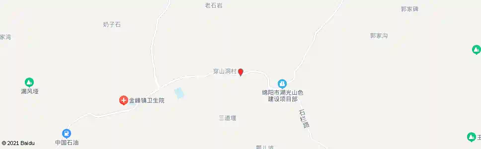 绵阳穿山洞村_公交站地图_绵阳公交_妙搜公交查询2024