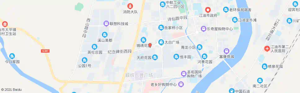 绵阳锦绣花园_公交站地图_绵阳公交_妙搜公交查询2024