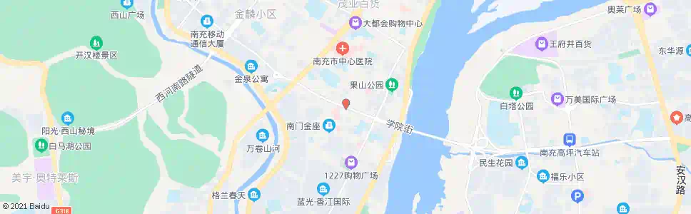 南充学院街_公交站地图_南充公交_妙搜公交查询2024