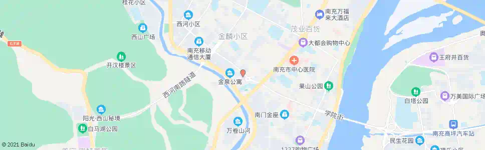 南充川北医附院_公交站地图_南充公交_妙搜公交查询2024