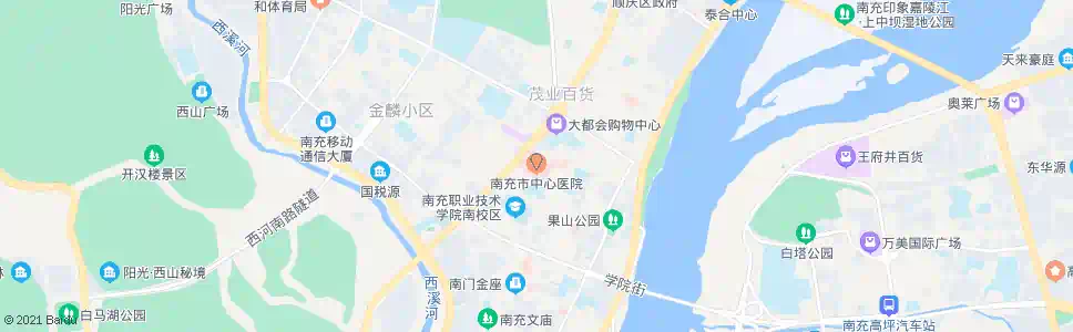 南充中心医院_公交站地图_南充公交_妙搜公交查询2024